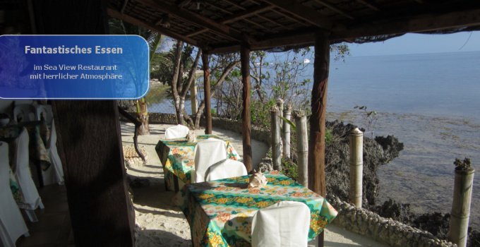 Restaurant mit Meerblick